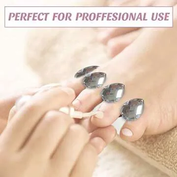 Toe Separators for Nail Polish Pedicure - 8 x Spacers, Stretchers, Spreaders, Polish Guards - Toe Spacers for Feet - (Diamond)