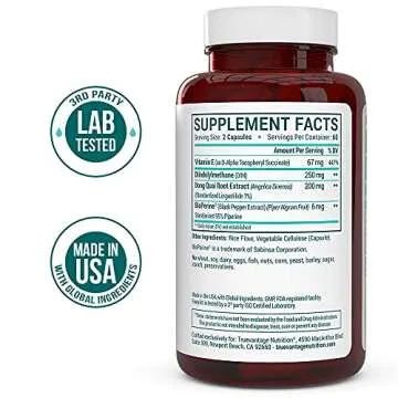 DIM Supplement 250mg (Diindolylmethane)-Plus Dong Quai, Natural Vitamin E & BioPerine - Supports Menopause Relief, PCOS Treatment & Hormonal Acne -Hormone Balance Support for Women and Men-Veggie Caps