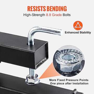 VEVOR Pallet Forks, 2000 lbs Clamp on Pallet Forks, 60" Total Length Heavy Duty Pallet Forks, Tractor Bucket Forks for Tractor Attachments, Skid Steer, Loader Bucket