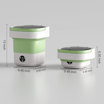 Portable 13L Washing Machine with Spin Basket for Small Laundry