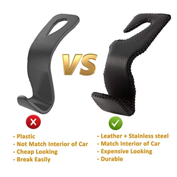 AMVOYOA Car Headrest Hooks - Stylish Organizer for Bags