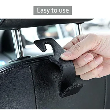 AMVOYOA Car Headrest Hooks - Stylish Organizer for Bags