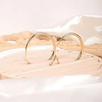 Wiwpar Golden Hoop Earrings - Elegant Dangle Earrings for Women