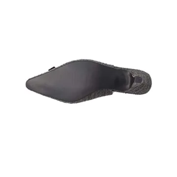 Elegant Slingback Low Heel Pumps for Women - Black