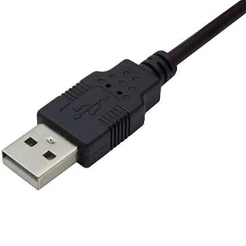 HiLetgo USB 2.0 to DC 5.5x2.1mm Power Cable 5pcs