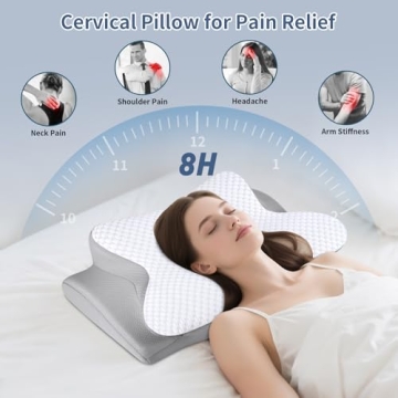 Ergonomic Cervical Neck Pillow for Pain Relief and Comfort