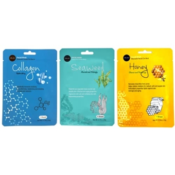 Celavi 12-Pack Essence Sheet Masks for Moisturizing