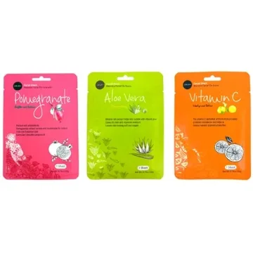 Celavi 12-Pack Essence Sheet Masks for Moisturizing
