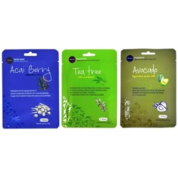 Celavi 12-Pack Essence Sheet Masks for Moisturizing
