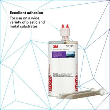 3M Panel Bonding or Structural Adhesive, Two-Part Epoxy, 200 mL Cartridge