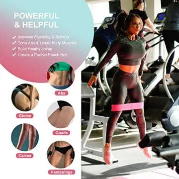 Famiry Resistance Bands for Legs and Butt, Booty Bands, Exercise Bands Set Workout Bands Hip Bands Wide Glute Bands Anti Slip Circle Fitness Band, Pack of 3