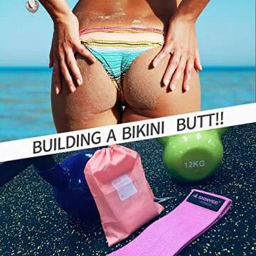 Shinyee Booty Hip Band High Resistance Bands for Legs and Butt Workout Loop Exercise Band Set Women,Gym Fitness Circle Non Slip Fabric Heavy Duty Training Glute Band