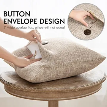 Phantoscope Vintage Farmhouse Throw Pillow Covers 18x18