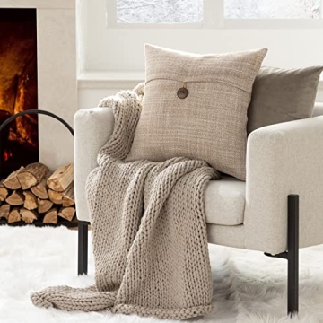 Phantoscope Vintage Farmhouse Throw Pillow Covers 18x18