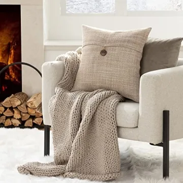 Phantoscope Vintage Farmhouse Throw Pillow Covers 18x18