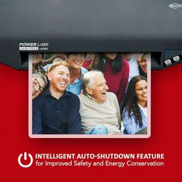 SINCHI 3-10 mil Commercial Laminating Machine, Heavy Duty, Never Jam, 48-Second Warm-up, 40 Inches/Minute, 13-Inch Thermal Laminator Machine with Laminating Sheets for Office and School