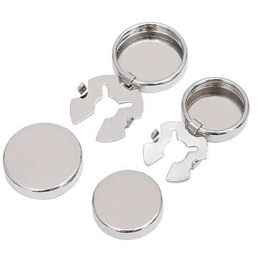 OoSsSoO 8pcs Button covers Mens blank Button cover Used for Formal Business Wedding Tuxedo Shirt cuf...