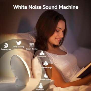 RICIAL Wake Up Light: Sunrise Alarm & Therapy Lamp