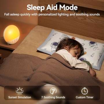 RICIAL Wake Up Light: Sunrise Alarm & Therapy Lamp