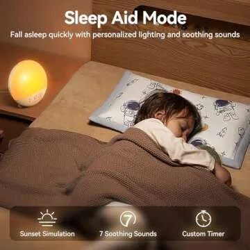RICIAL Wake Up Light: Sunrise Alarm & Therapy Lamp