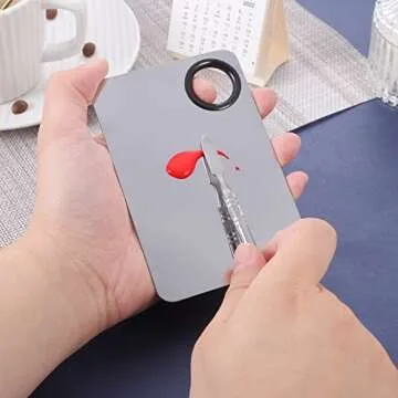 2 in 1 Stainless Steel Makeup Mixing Palette Set