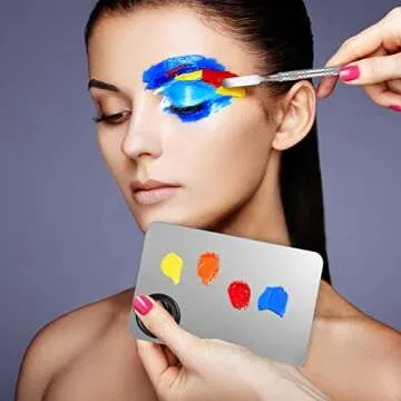 2 in 1 Stainless Steel Makeup Mixing Palette Set