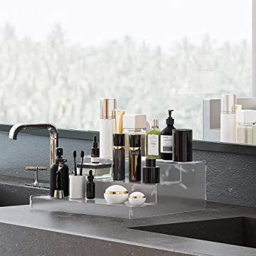 Evron Clear Acrylic Spice Rack Organizer 3 Tier Space Saver