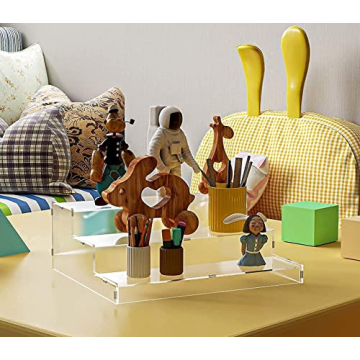 Evron Clear Acrylic Spice Rack Organizer 3 Tier Space Saver