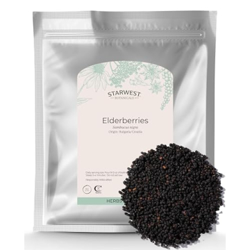 Starwest Botanicals Whole Elderberries for Health Benefits