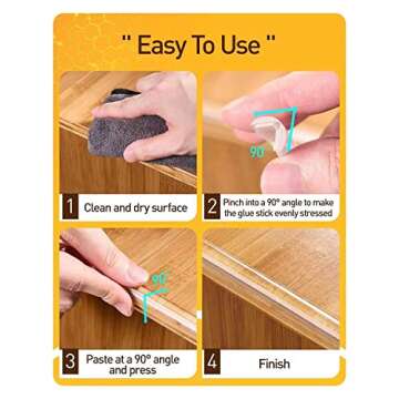 Baby Proofing Corner Protectors with Strong Adhesive