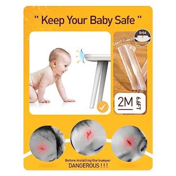 Baby Proofing Corner Protectors with Strong Adhesive