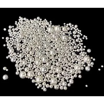 Edible Pearl Sugar Sprinkles Silver Candy 120g/ 4.2oz Mixing Size Baking Cake Decorations Cupcake Toppers Cookie Decorating Ice Cream Toppings Celebrations Shaker Jar Wedding Shower Party Chirstmas