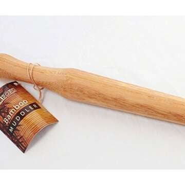 Cork Pops Natural Hardwood 11 Inch Mojito Muddler