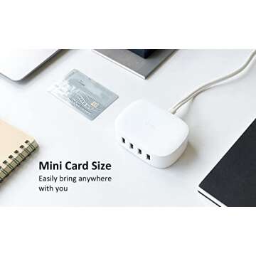 BULL USB Charging Station 4 Port for Fast Device Charging