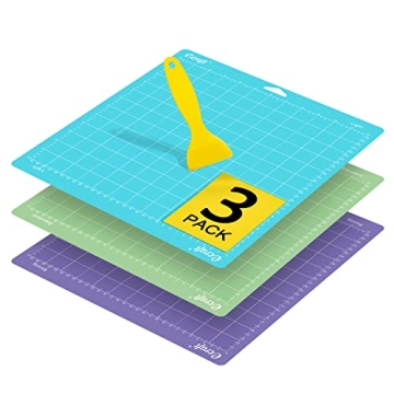 Ecraft 12"X12" Cutting Mat Set for Cricut - Strong/Standard/Light Adhesive, 3 Pack, Perfect for Craf...