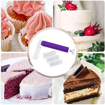 YOMIQIU Manual Cake Decorating Airbrush with 4 Tubes