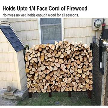 Artibear Heavy Duty Firewood Rack for Indoor Outdoor Use