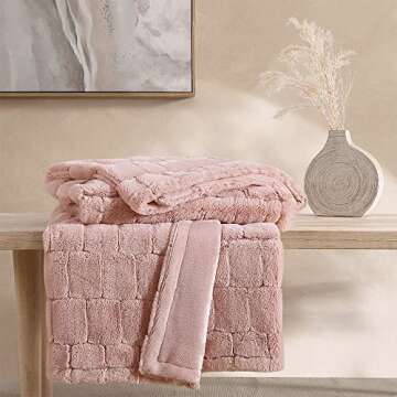 Stassie Faux Fur Throw Blanket – Soft and Elegant Blanket for Couch and Bed - 380 GSM – Cozy & W...