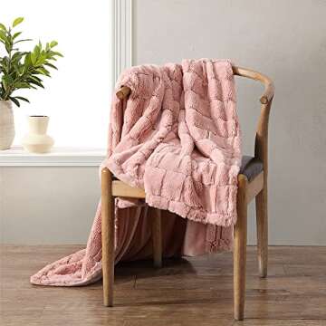 Stassie Faux Fur Throw Blanket – Cozy & Luxury Comfort