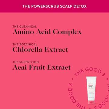good.clean.goop beauty The Powerscrub Scalp Detox | Clarifying Shampoo to Detoxify Hair and Scalp | Salt Scrub with Vitamin E, Amino Acids & Chlorella Extract | Cruelty-Free & Vegan Shampoo | 4 Fl oz