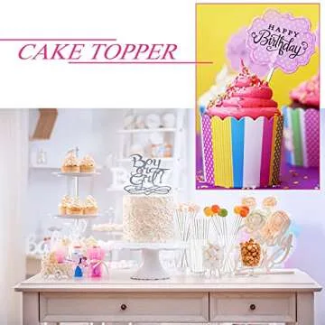 30 Pieces 12 Inch Acrylic Dowel Rods for DIY Crafts 0.25 Inch Diameter Acrylic Round Rods Strip Sticks Cake Topper Rod for DIY Handwork Supplies (Clear)