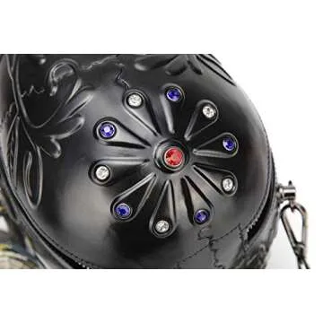 KIISY Skull Purses Handbags For Women Shoulder Bag,Skull Crossbody Purse Gothic Bag Purses Holiday Party Gift (Black)