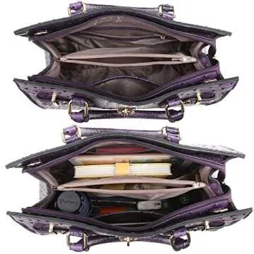 Dasein Stylish Vegan Leather Handbag with Wallet