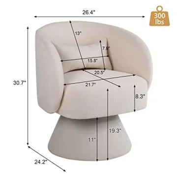 KIVENJAJA Stylish & Comfortable Swivel Chairs Set of 2