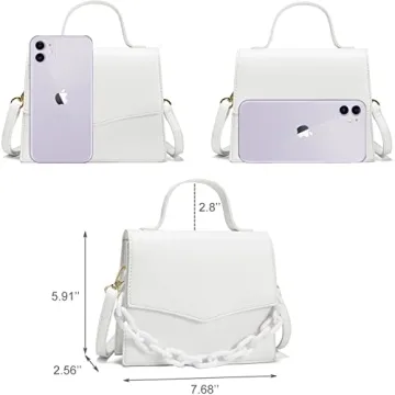 Trendy CATMICOO Mini Purse with Detachable Chain for Women