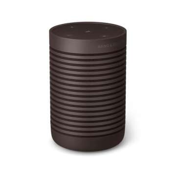 Bang & Olufsen Beosound Explore - Wireless Portable Outdoor Bluetooth speaker, IP 67 Dustproof and Waterproof, Chestnut