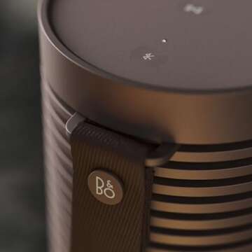 Bang & Olufsen Beosound Explore - Wireless Portable Outdoor Bluetooth speaker, IP 67 Dustproof and Waterproof, Chestnut