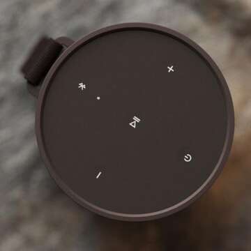 Bang & Olufsen Beosound Explore - Wireless Portable Outdoor Bluetooth speaker, IP 67 Dustproof and Waterproof, Chestnut