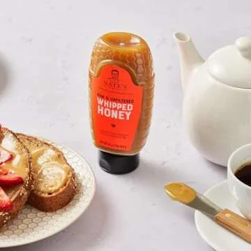 Nate's Whipped Honey, 100% Pure & Spreadable Honey, 16 Ounces
