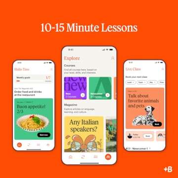 Babbel Language Learning Software - Learn to Speak Spanish, French, English, & More - All 14 Languages Included, Audio Lessons - Compatible with iOS, Android, Mac & PC (6 Month Subscription)